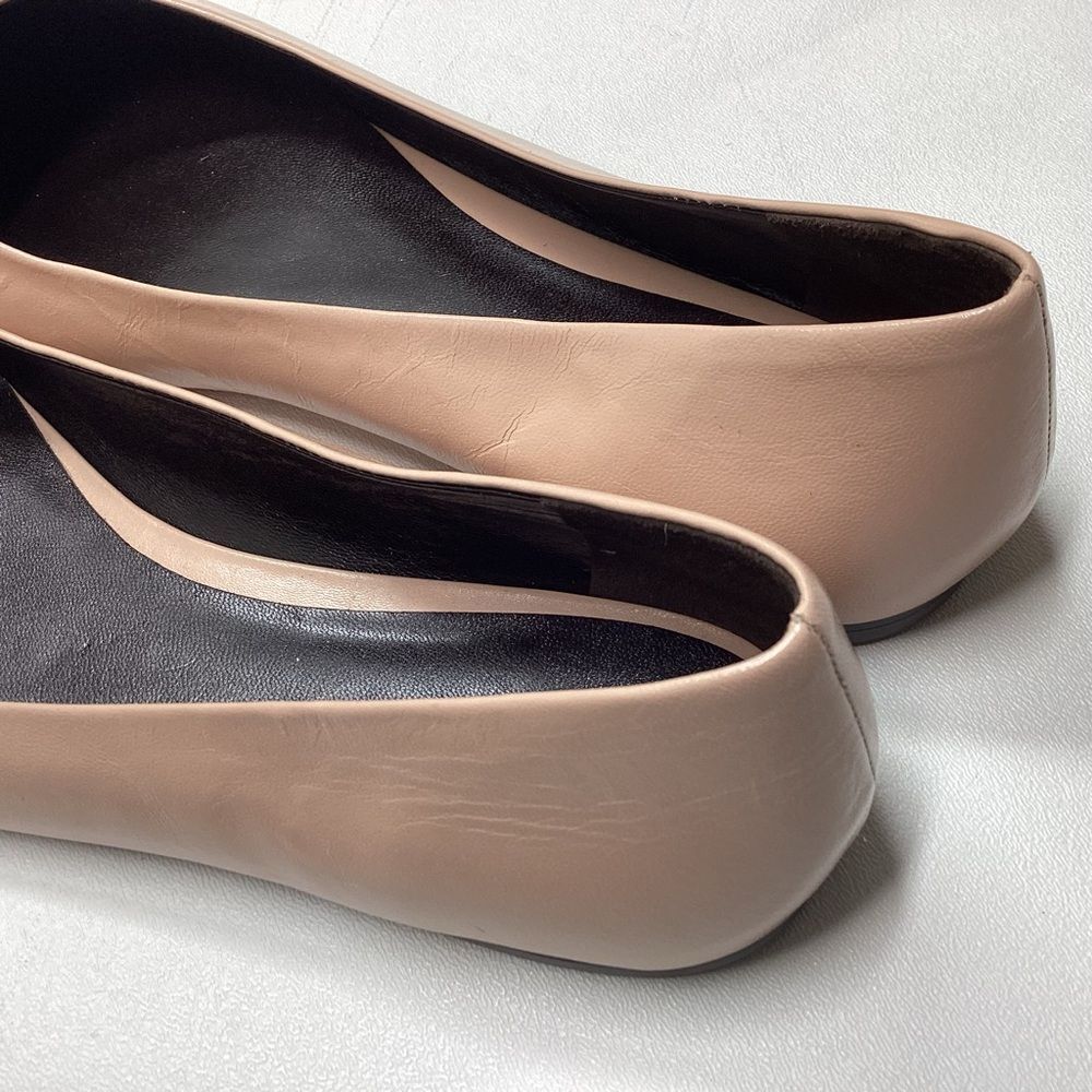 Tory Burch Georgia Leather Ballerina Pink Shoes Size 10.5 - Picture 10 of 12